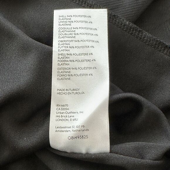 Urban Outfitters Black Babydoll Dress Chiffon Puff Sleeve Witch Goth Twilight L - Picture 9 of 13